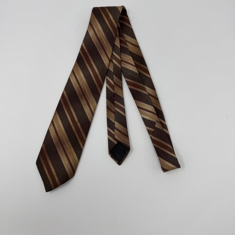 Wembley Brown Striped Necktie Classic Business Tie